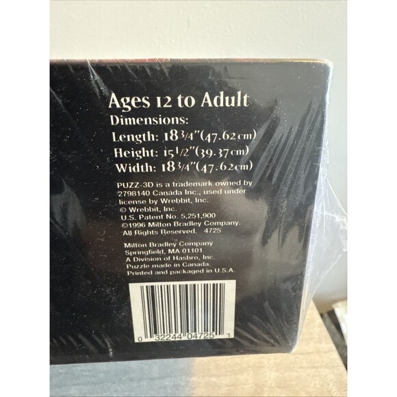 Vintage 1996 New PUZZ 3D Puzzle Taj Mahal Crown of the Palace India 1077 Pieces - Picture 6 of 10